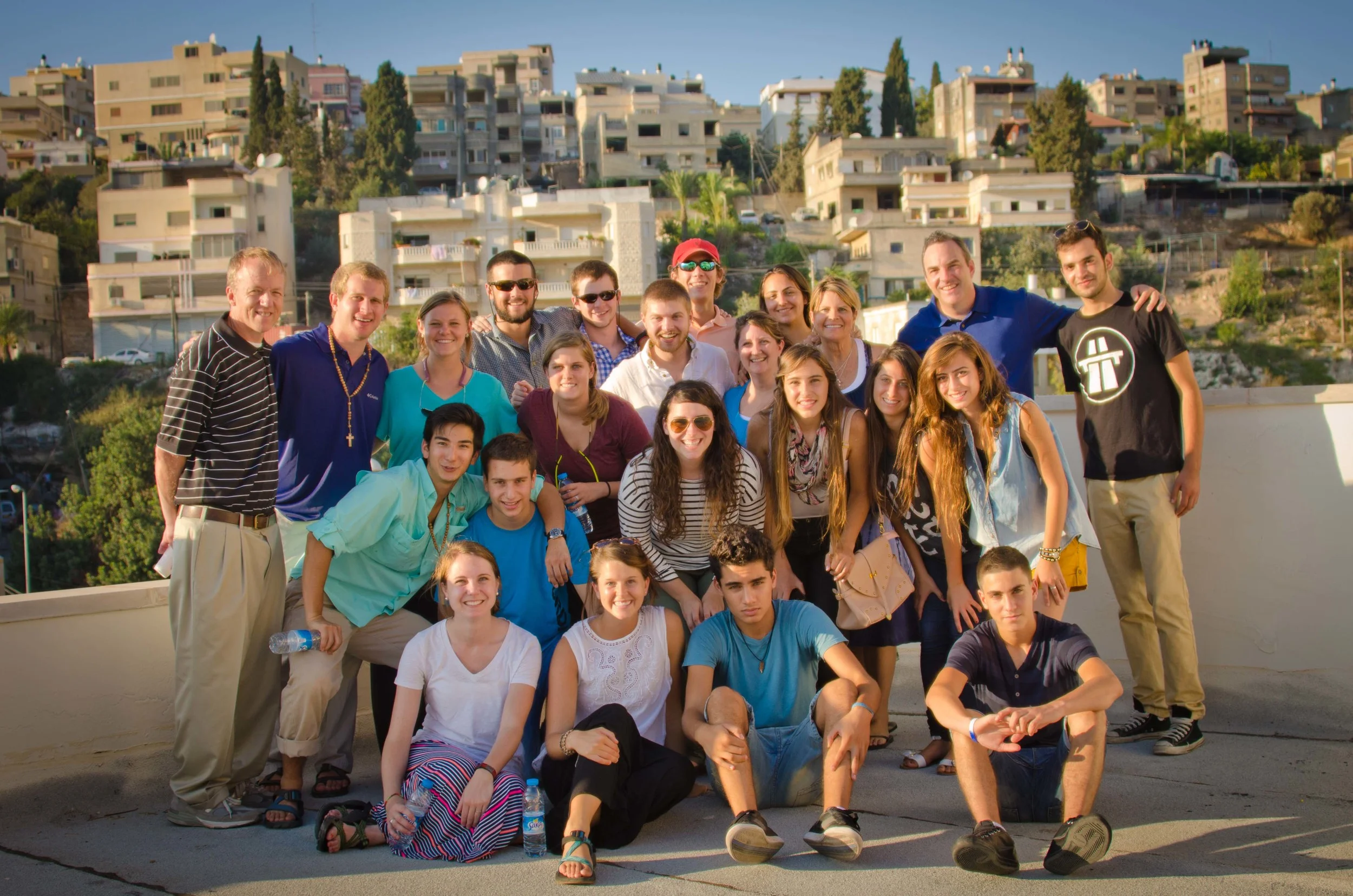 Some of our team with some of our new friends!