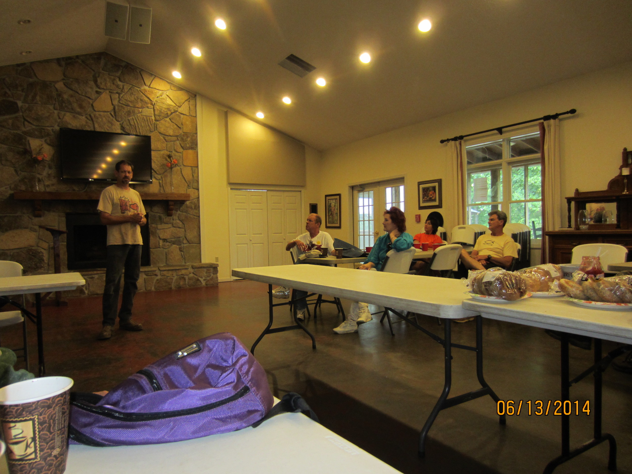 Morning testimony and devotional.