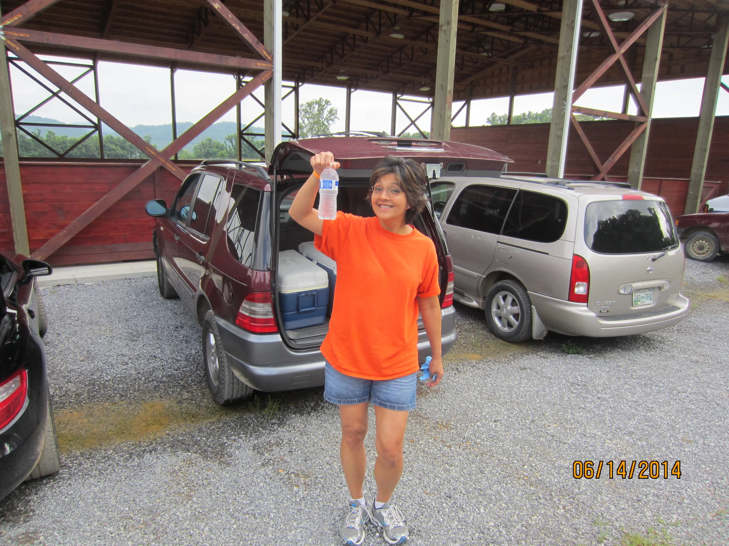 Our wonderful water lady, food coordinator, trip secretary and all around asset, Jennifer Mayfield. Whatta woman!