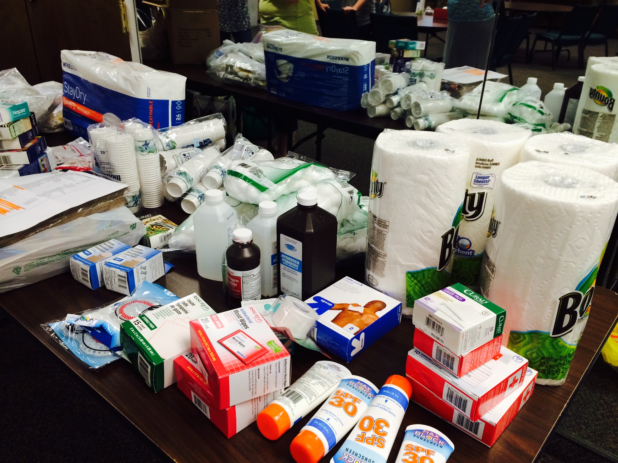 Just some of the medical supplies we're taking to Ecuador.