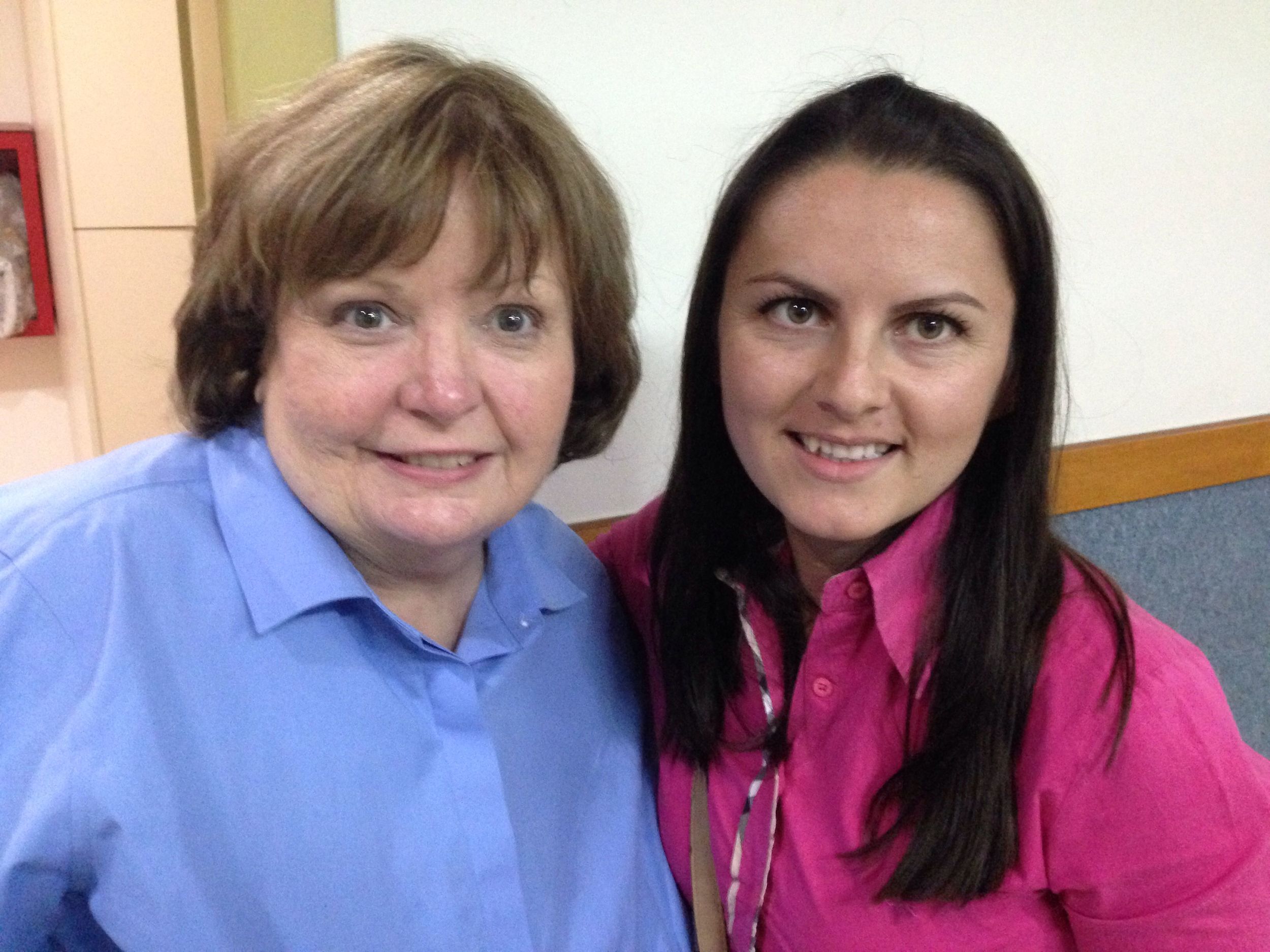 Sherry and her special friend from English Camp