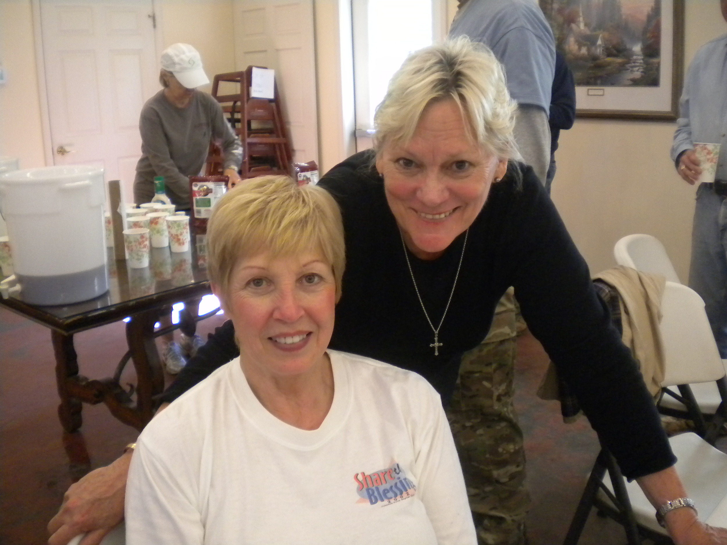 Kitchen Coordinators Extraodinaire: Marge Dussich & Marlena Higgins. 