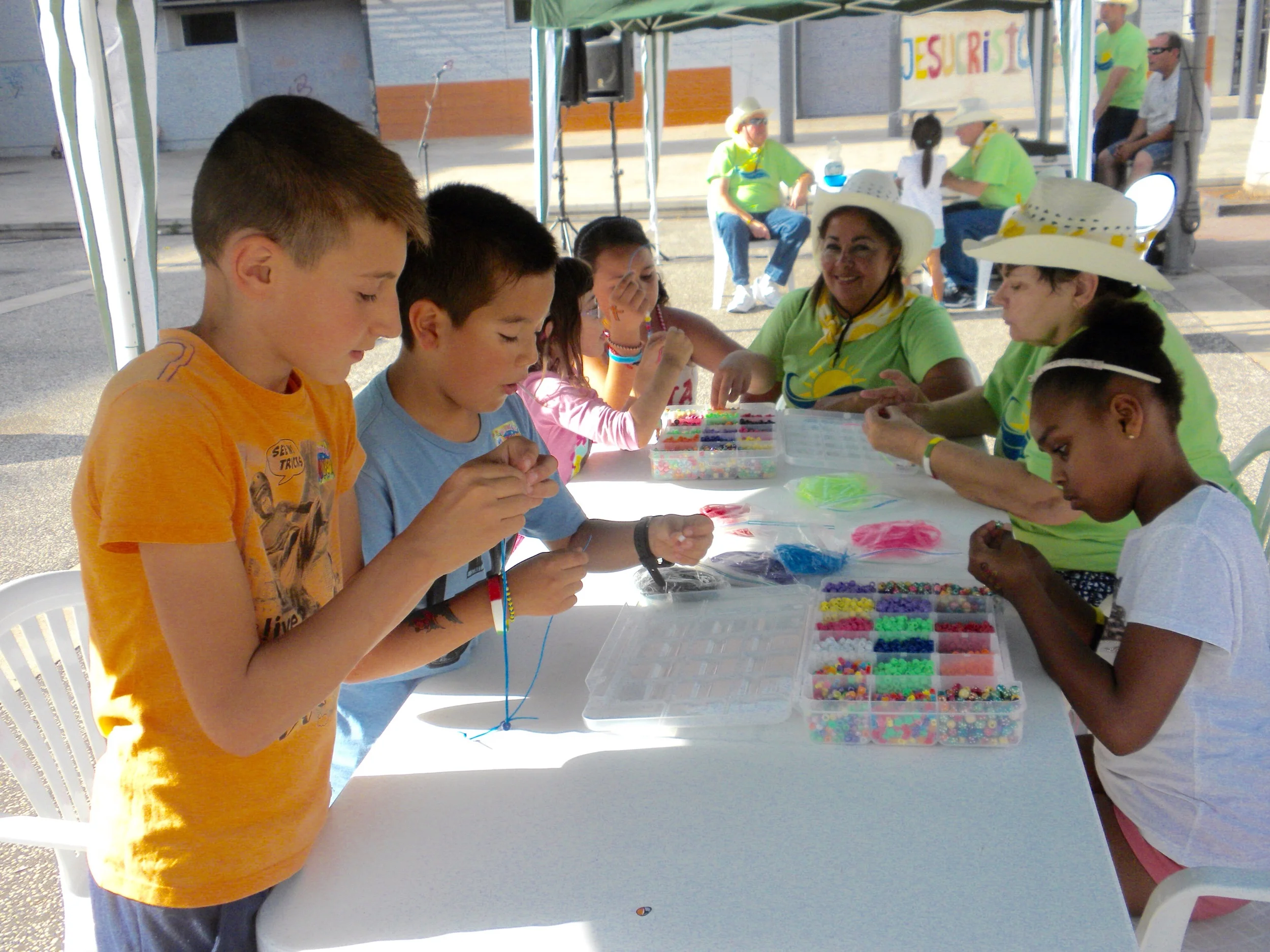 Making bead bracelets