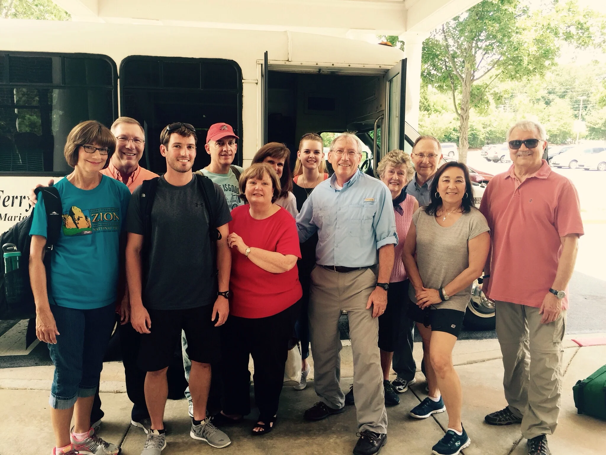 The team (minus Jimmie and Zoya) gathered before traveling to the airport. 