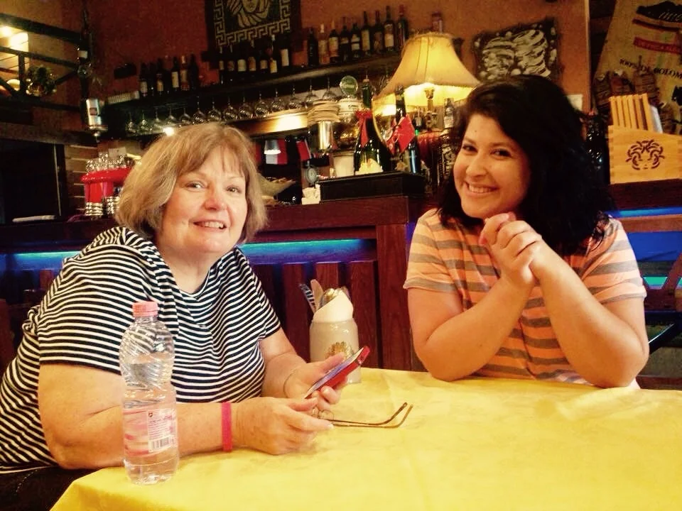 Sherry and a CRU staff member Savana ( Savannah) excited to be together again. Savana was recently in Marietta trying to raise support to go to Turkey, something she is still working towards. 