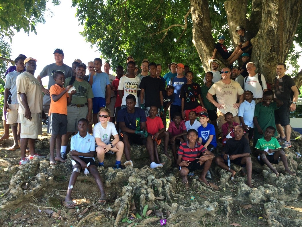  JF Men team with the boys from the Clifton Boys Home