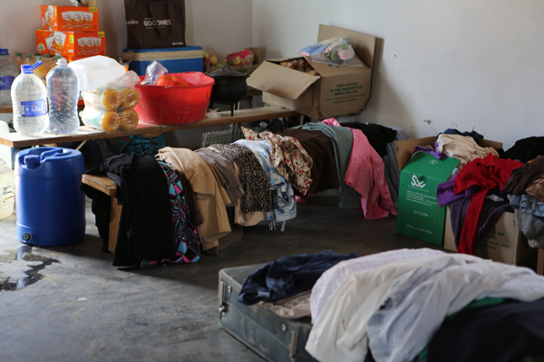 There was a "Bend Down Boutique" in the church. All of the people in the community got a new piece of clothing if not multiple.