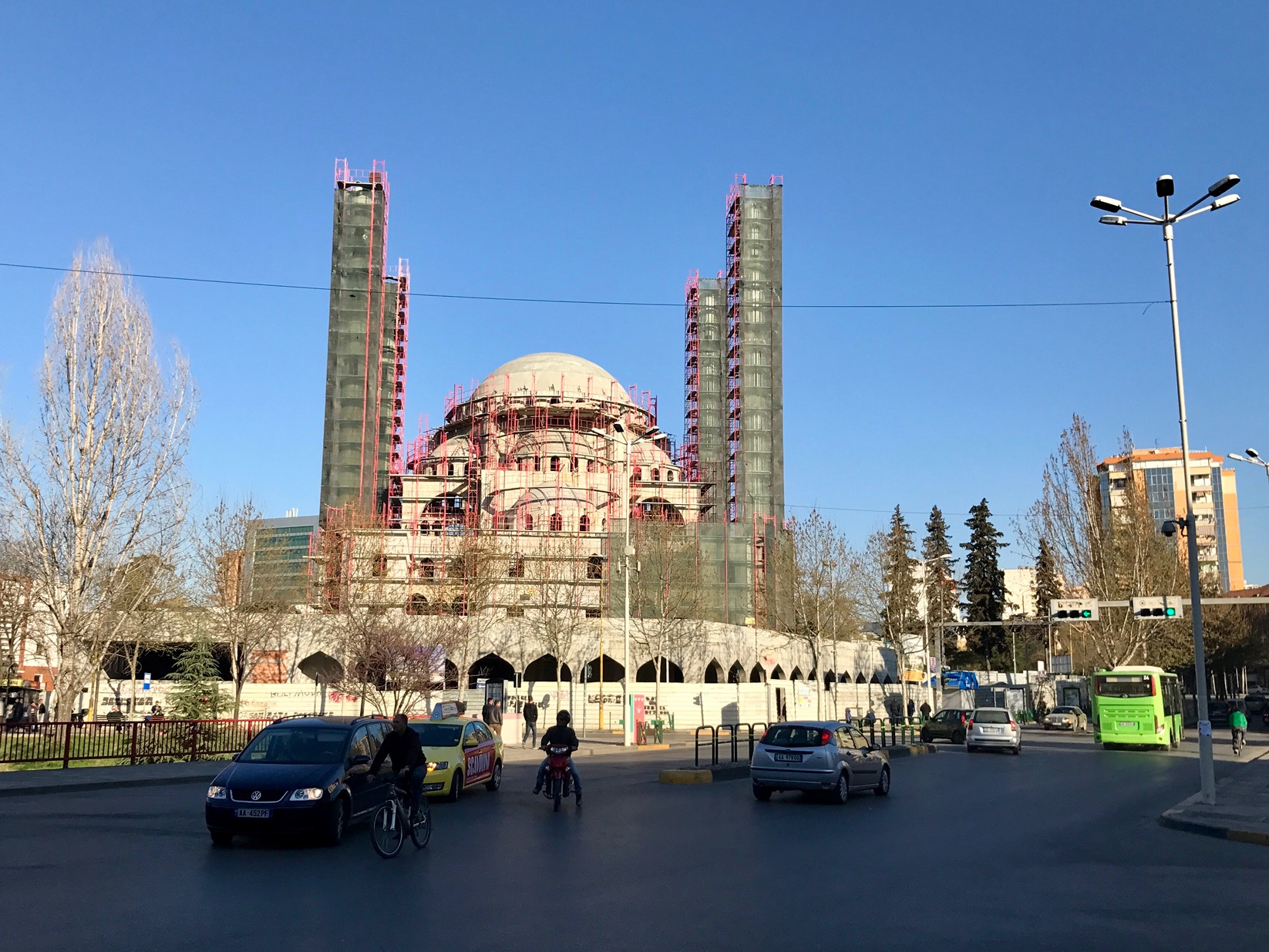  A HUGE mosque being constructed in the heart of Tirana