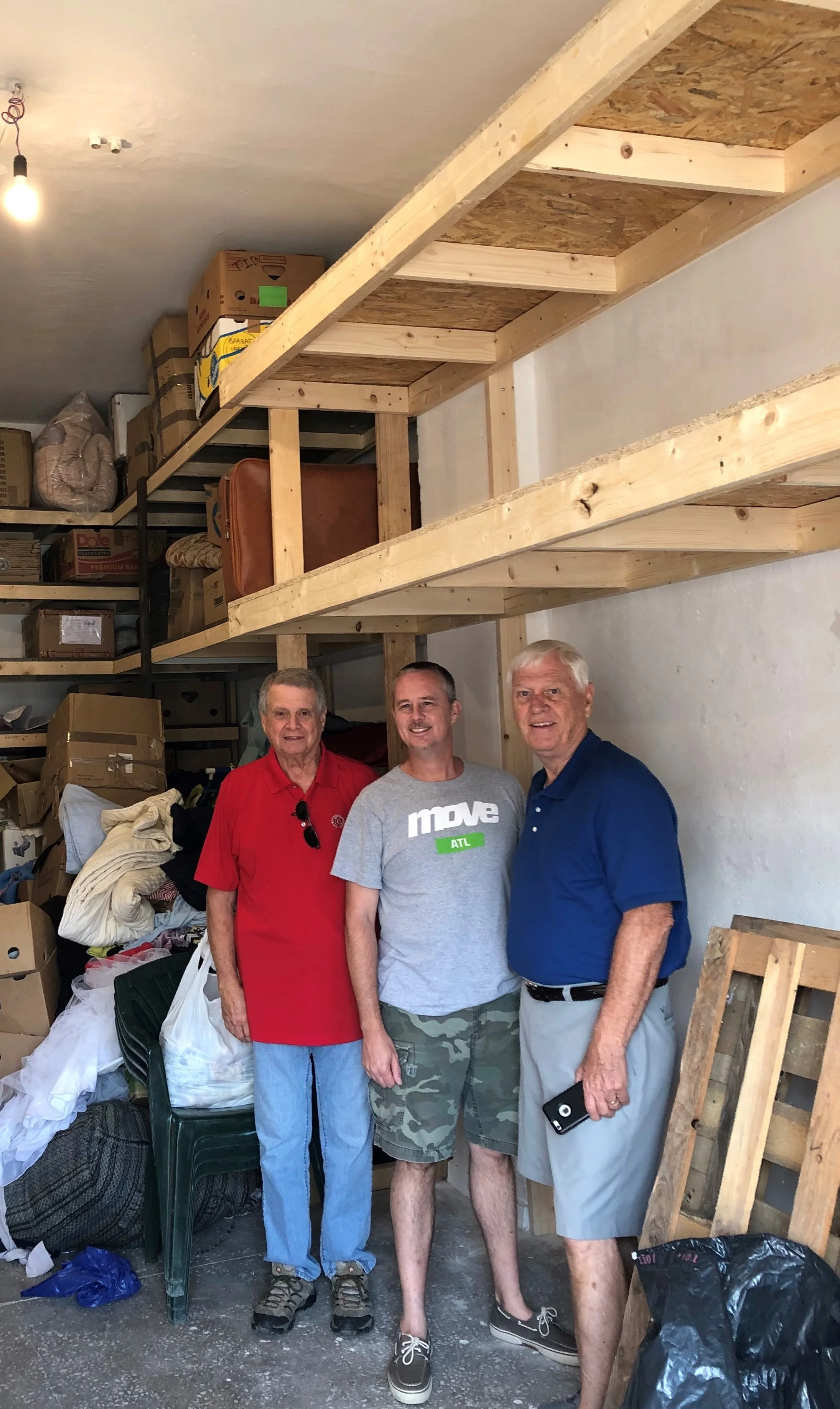 Shelves were built at the Poppy shop where the proceeds support Hospice patients
