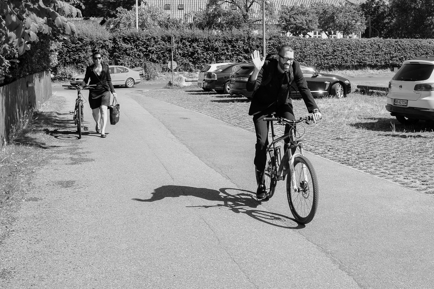In Denmark guests bike to weddings