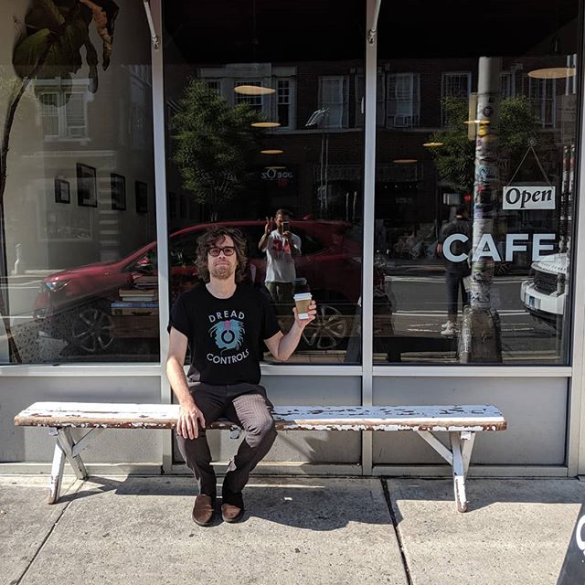 @jonwurster is our #newworstfriend for stopping in while he's in town with The Mountain Goats. #cafevolan #onlyonbangs