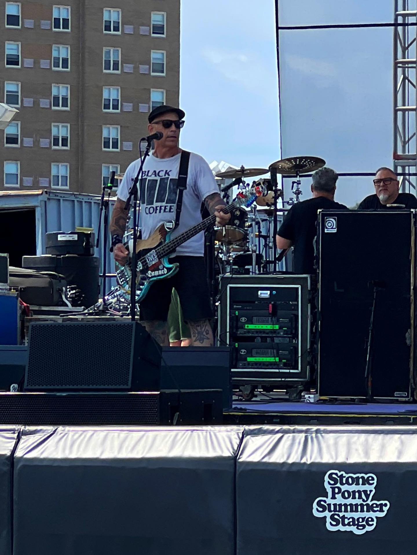 Bryan from @bouncingsoulsnj was &ldquo;stoked for summer&rdquo; in one of our og black coffee shirts. #cafevolan