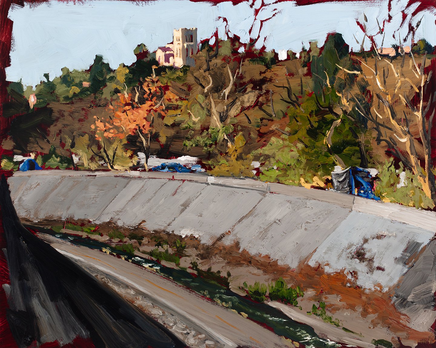 Arroyo Seco 4 - 2025, oil on panel, 16" x 20"