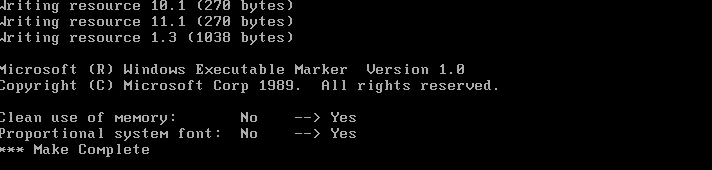 Compiling Word for Windows v1.1a — richard lewis