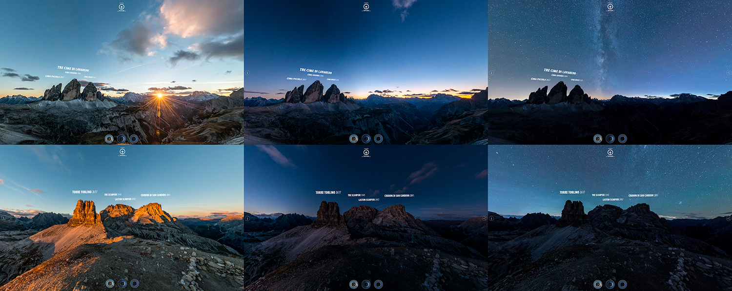 Alcuni screenshot tratti dal Virtual Tour