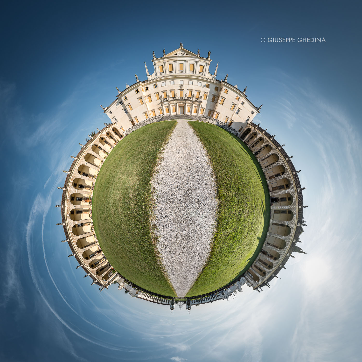 VILLA MANIN | Elaborazione grafica da immagine panoramica | © Giuseppe Ghedina
