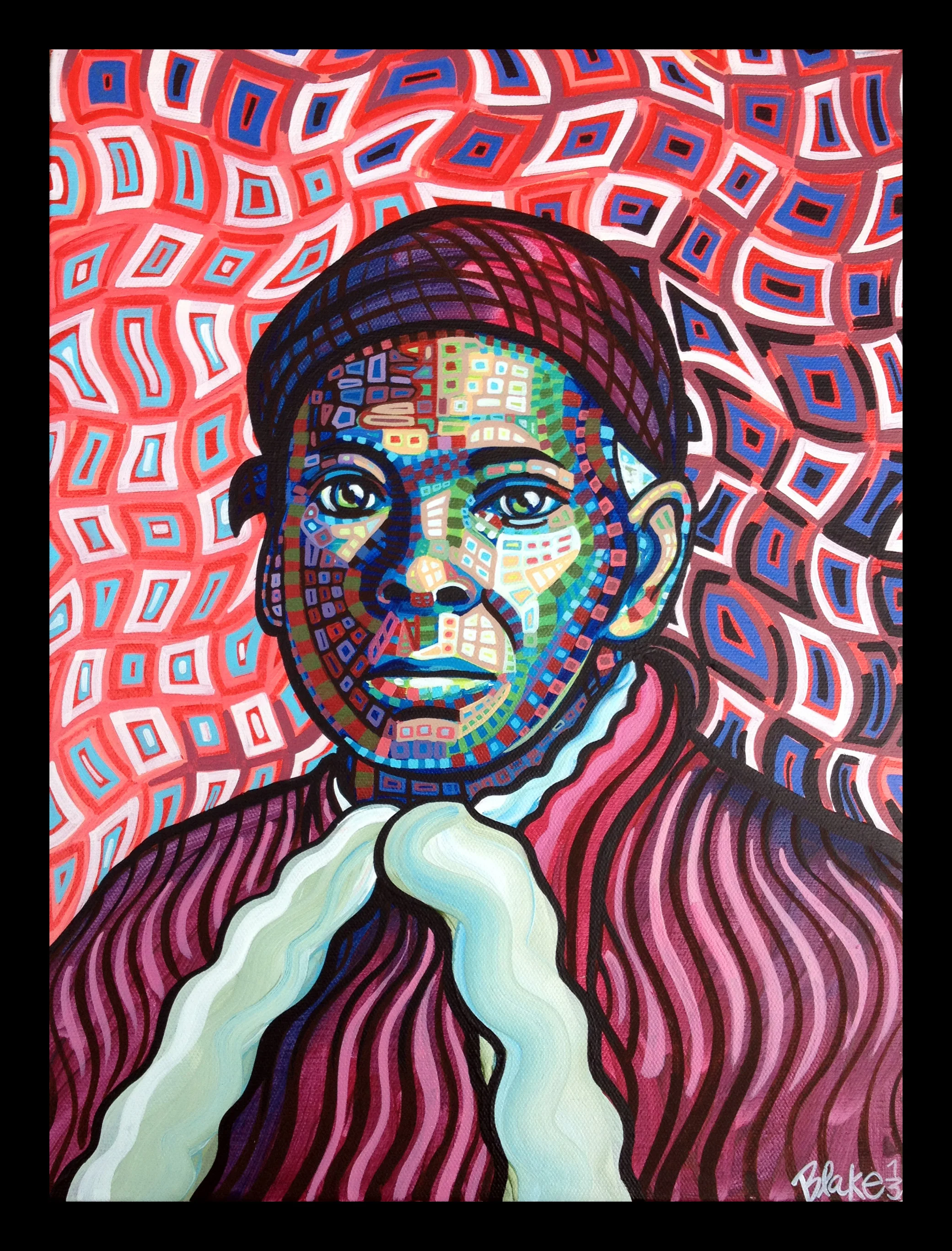 Harriet Tubman 12" x 16" acrylic on canvas 2013
