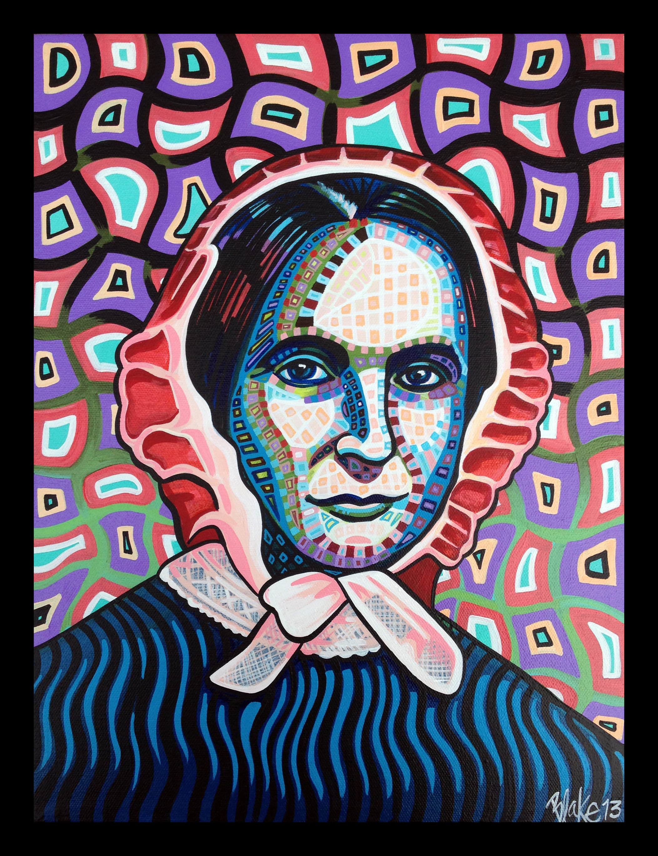 Martha Coffin Wright 12" x 16" acrylic on canvas 2013