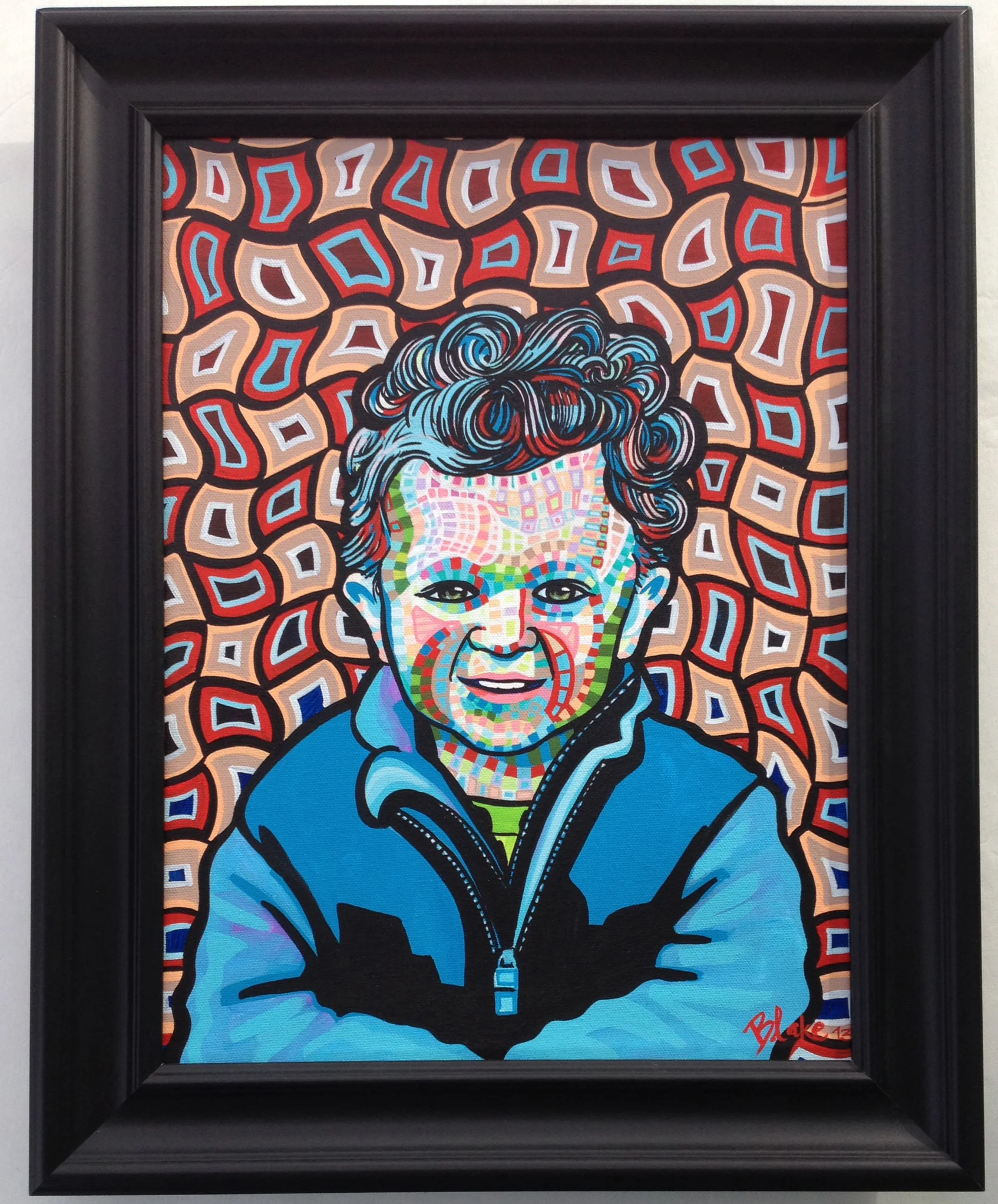 "Jonas" 12" x 16", acrylic on canvas completed December 2013