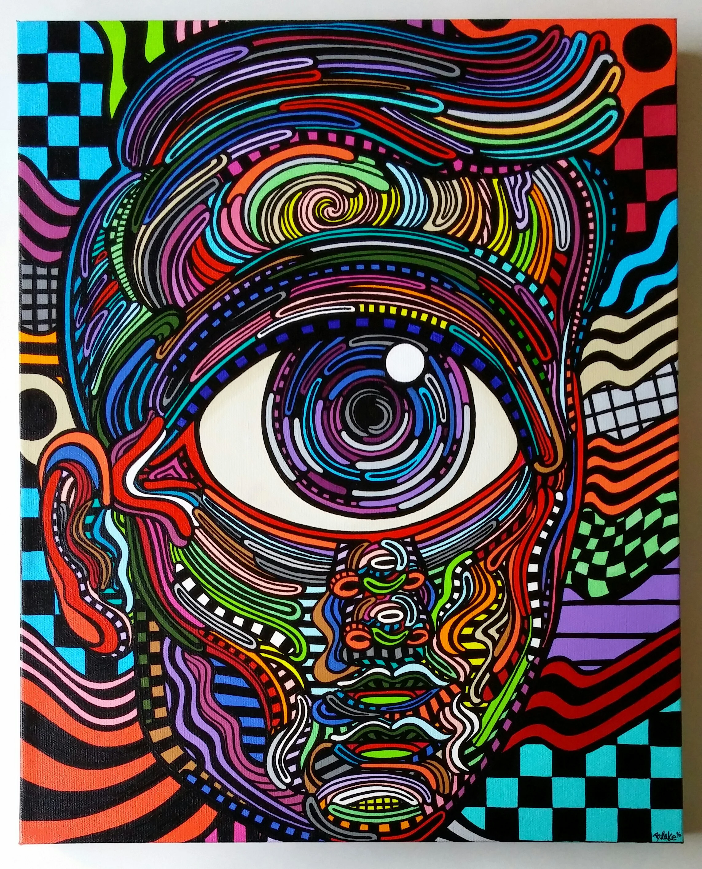 "Cyclopulus" 16" x 20" acrylic on canvas 2016