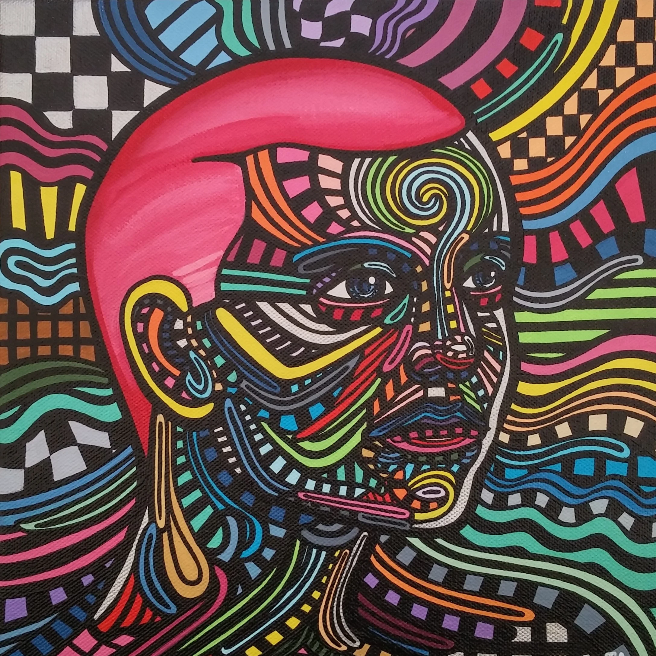"Amorphia" 10" x 10" acrylic on canvas 2016