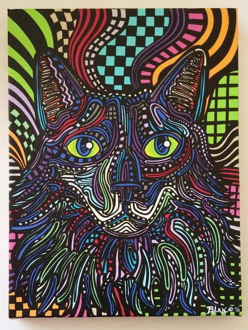 "Persephone" 9" x 12" acrylic on canvas 2016