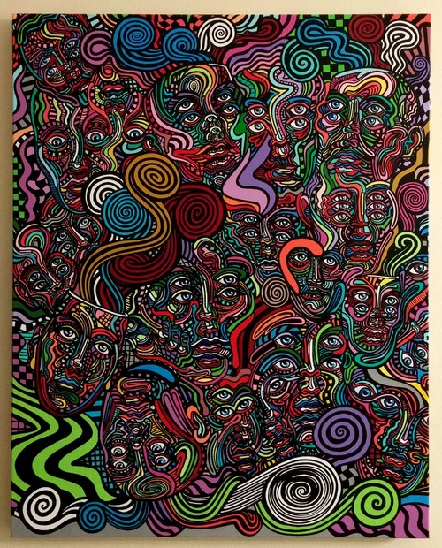 "The Thin Air" 24" x 36" acrylic on canvas 2015
