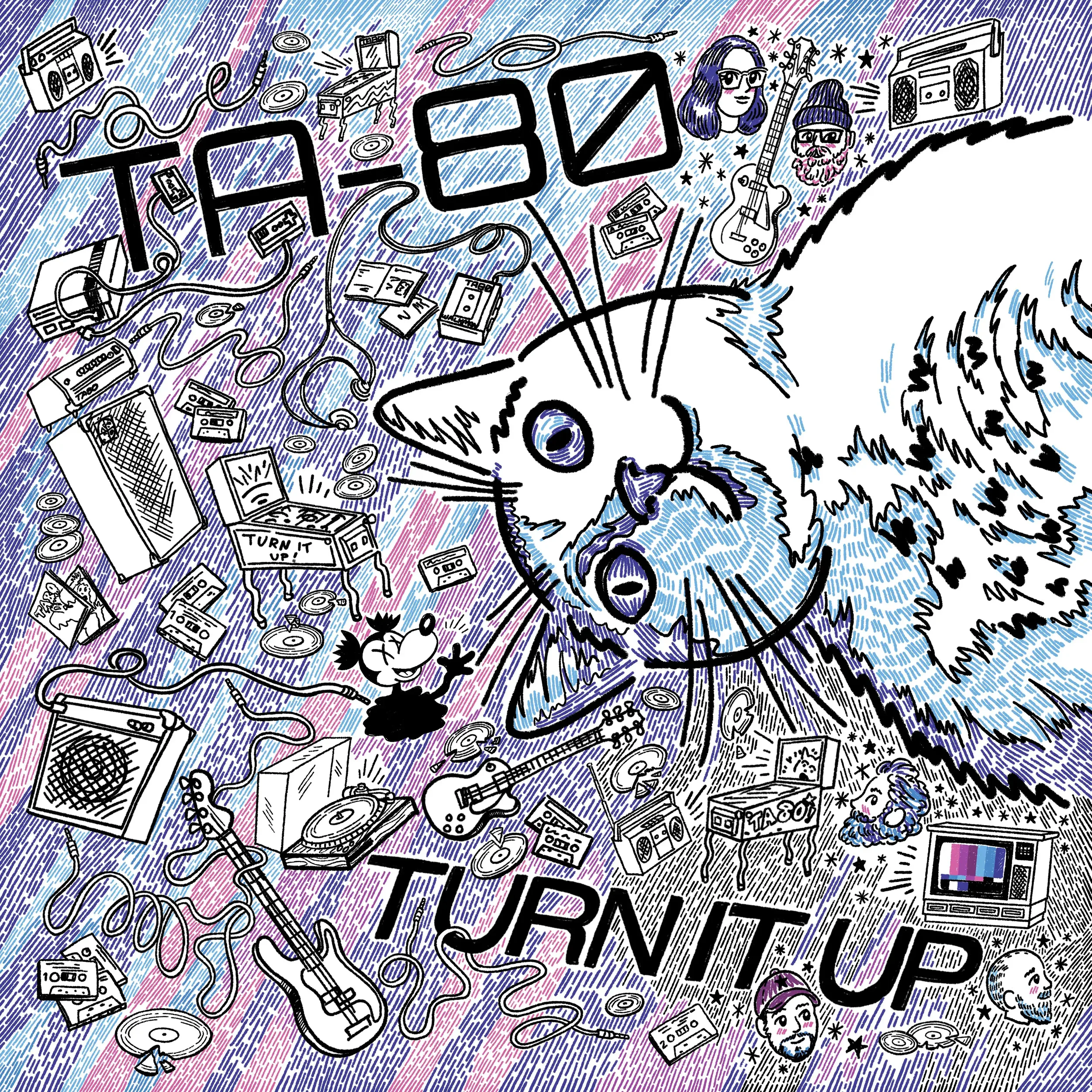 TA-80 “Turn it Up” album design Released Friday, April 26, 2024