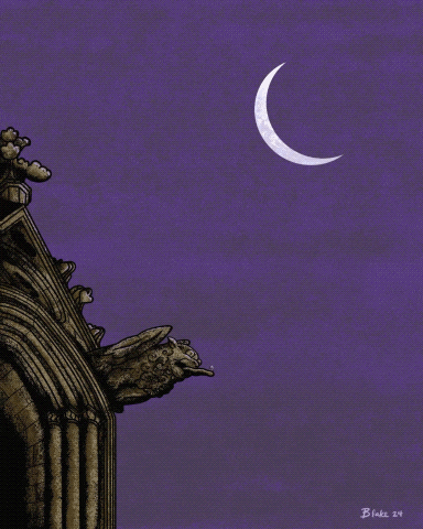“Gargoyle” animated image for Fright Fall 2024
