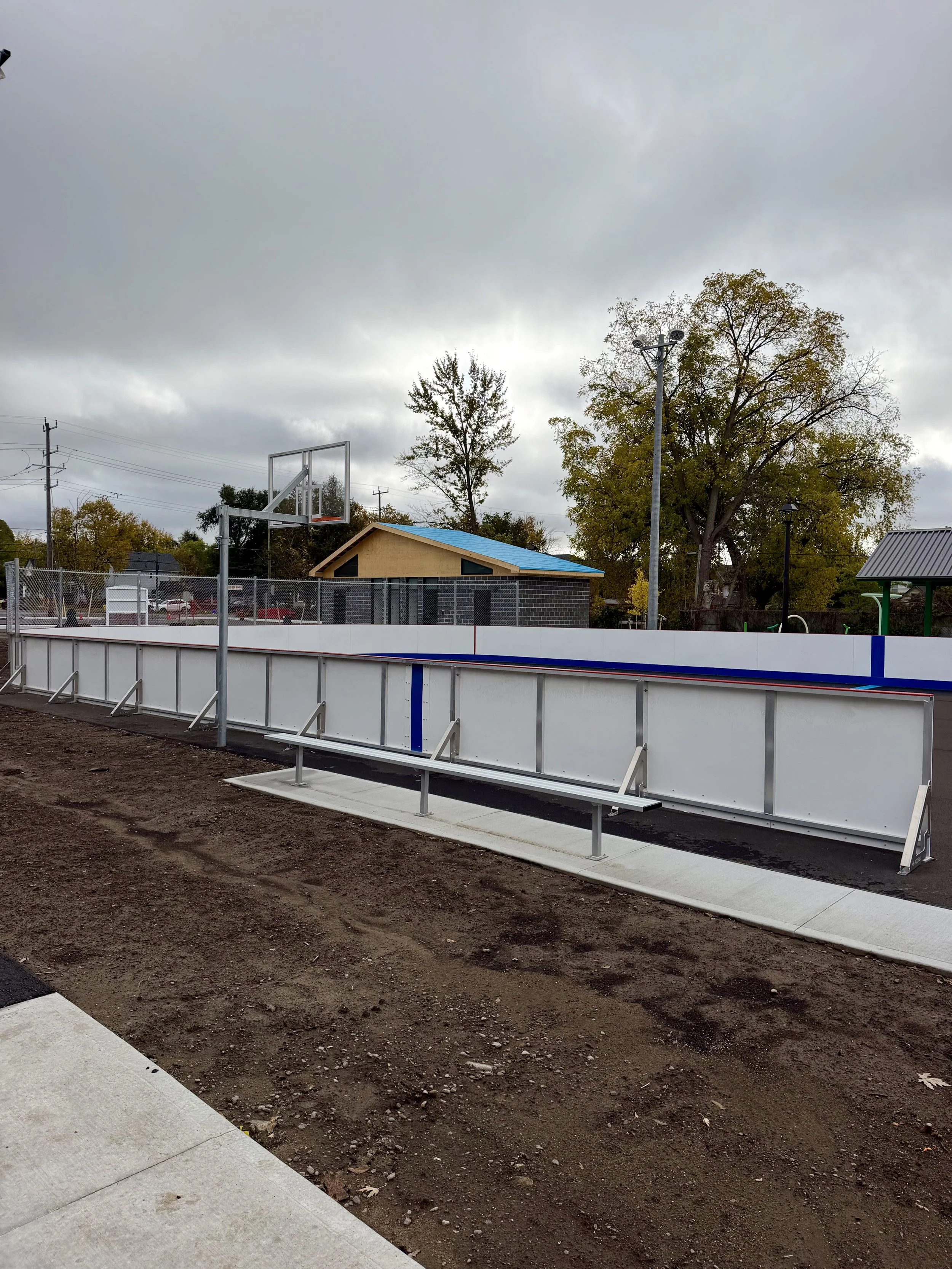 Knights of Columbus Park in downtown Peterborough is nearing the finish line on a major redevelopment, with new recreation and family-friendly features coming to the space at 5 Park Street North.