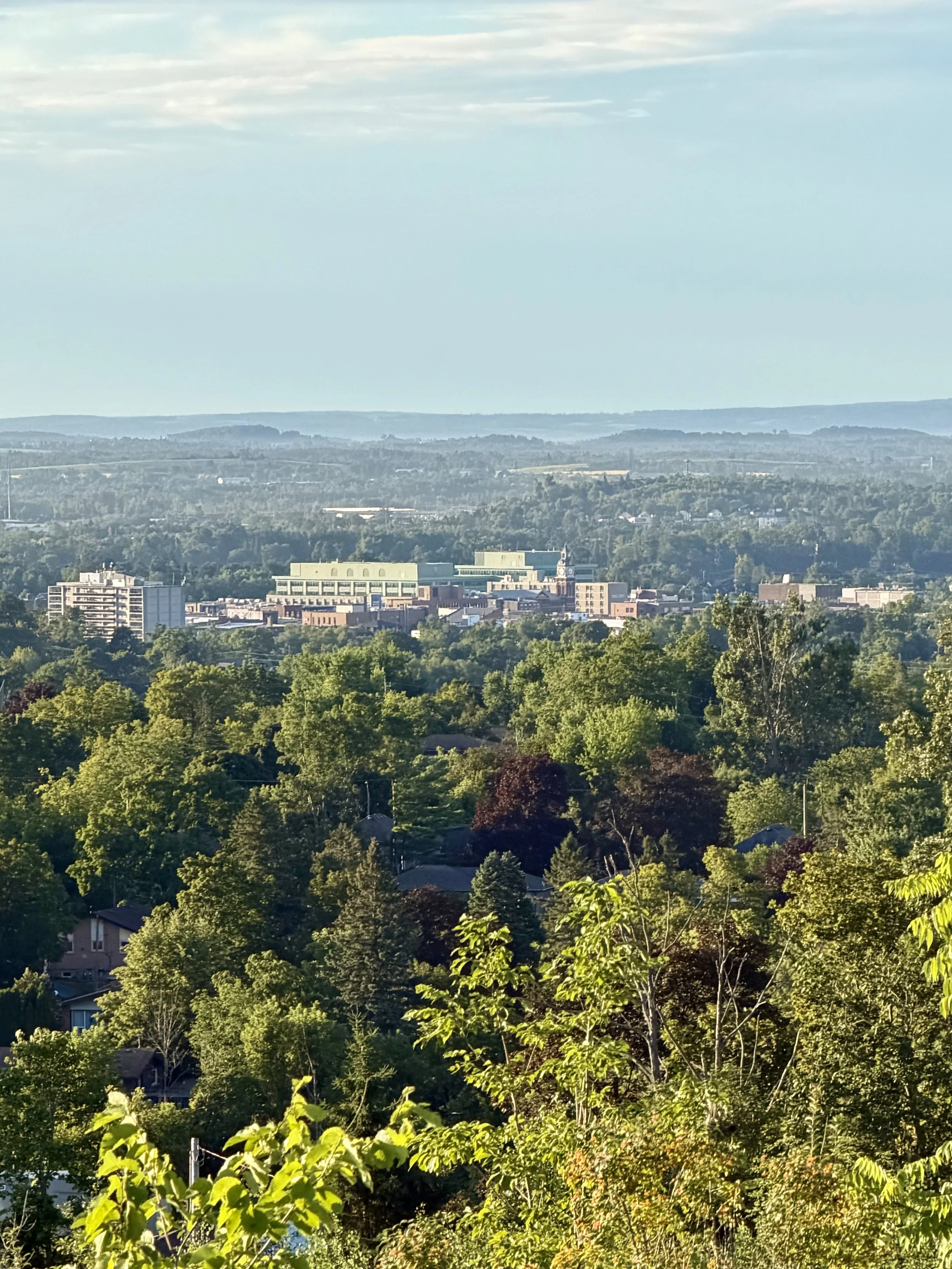Clearer conditions were seen over Peterborough Friday morning as Environment Canada warned smoke could return later today.