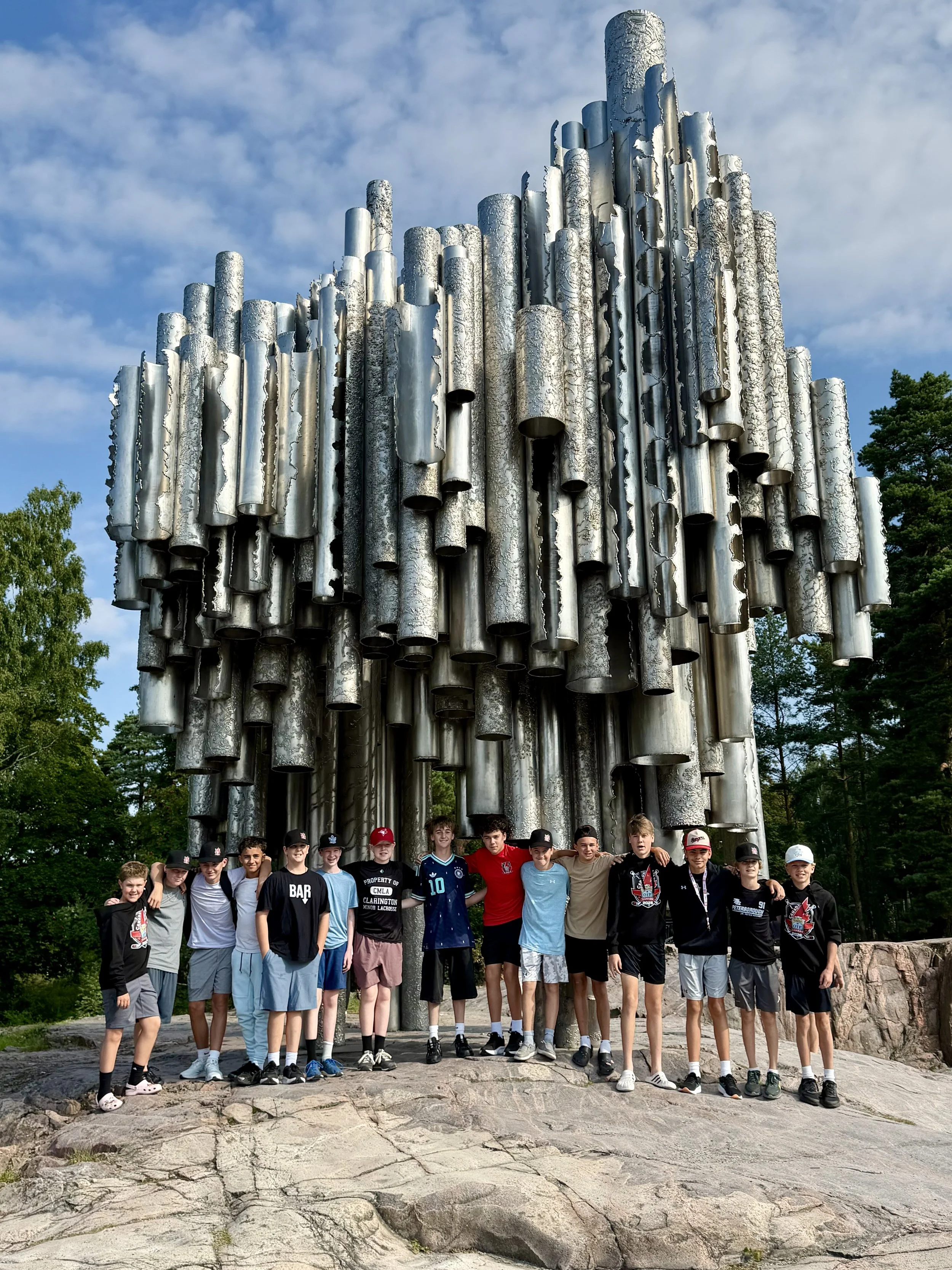 From hockey games to sightseeing, the players had plenty of opportunities to enjoy the experience together throughout their European adventure. (Photo courtesy of Tiffany Marchant)