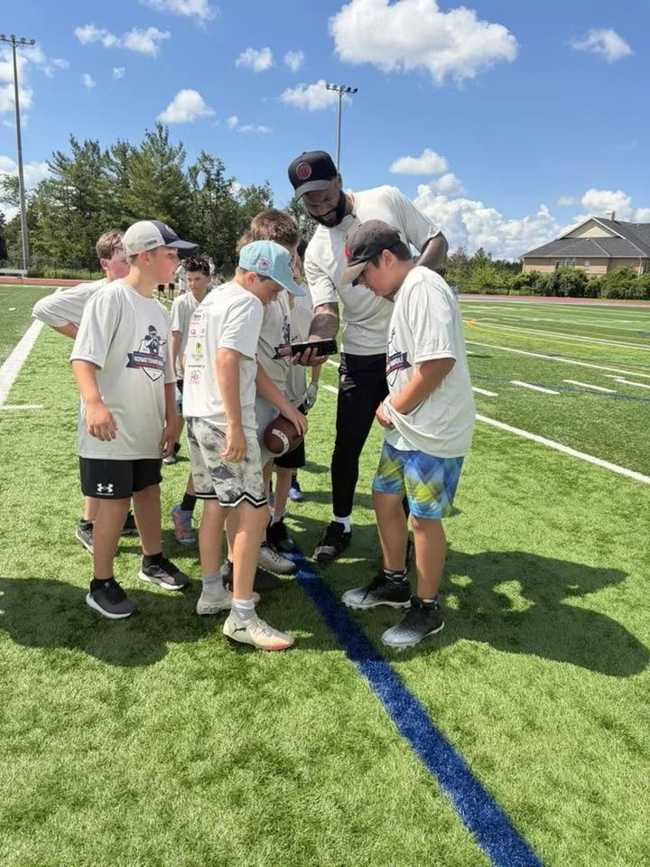 nico wilson of the houston texans was in peterborough for a football camp
