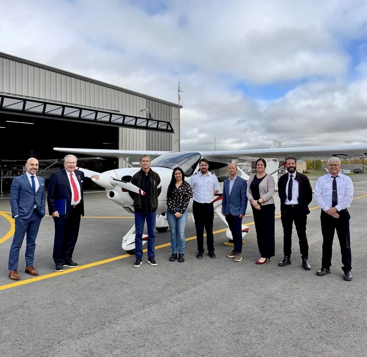 A flight training operation that began in Peterborough earlier this year has been officially welcomed to the airport, bringing new opportunities for aviation students and the local economy.