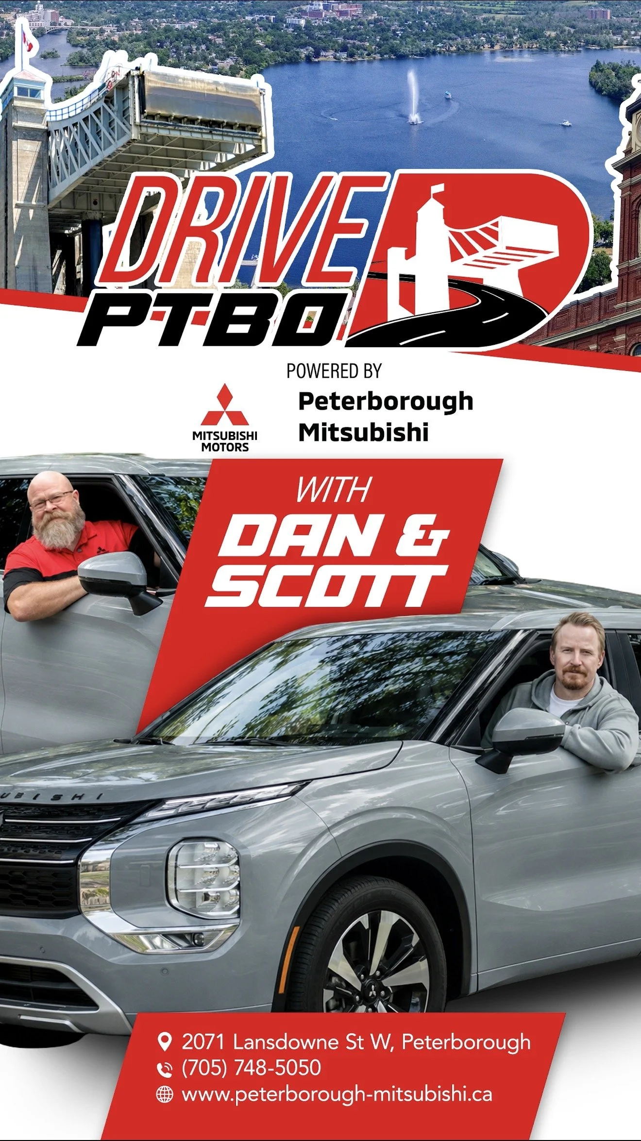 Drive PTBO, powered by Peterborough Mitsubishi, is a new video series where Dan Choate and Scott Arnold hit the road to check out local businesses, attractions and the people who make Peterborough such a great place to live