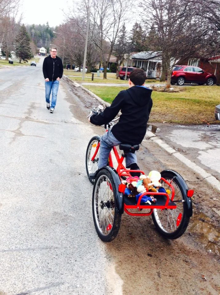 Aidan with his father Jason