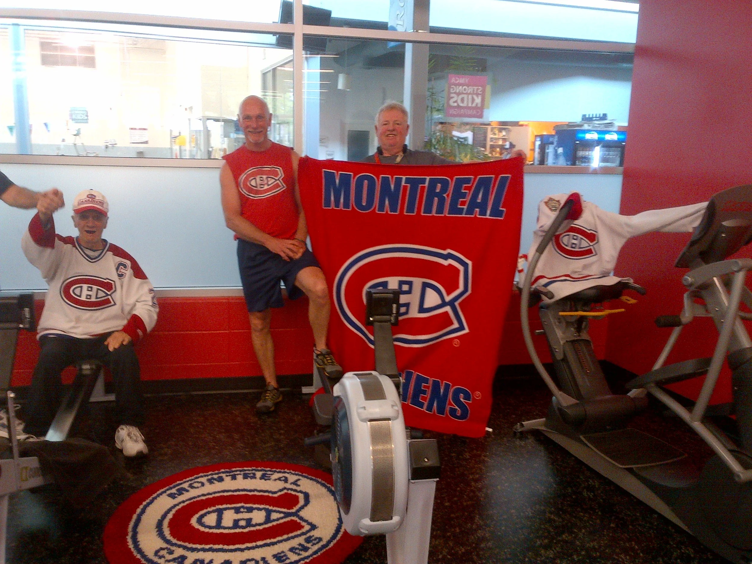 Tony Caravaggio, Steve Downer, Ron "Crunch" Crossman &amp; PK Subban's jersey