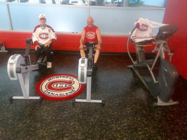 Tony Caravaggio, Steve Downer and PK Subban's jersey