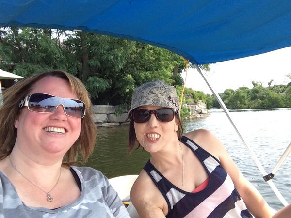 Selfie: Tracey Johnston and Julie Morris