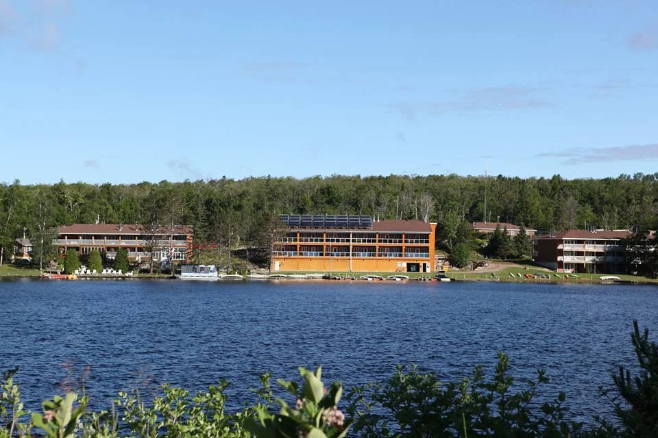 The view from the other side of the lake of Couples Resort
