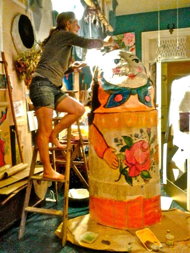 Under construction (photo via Laurel Paluck on Facebook)