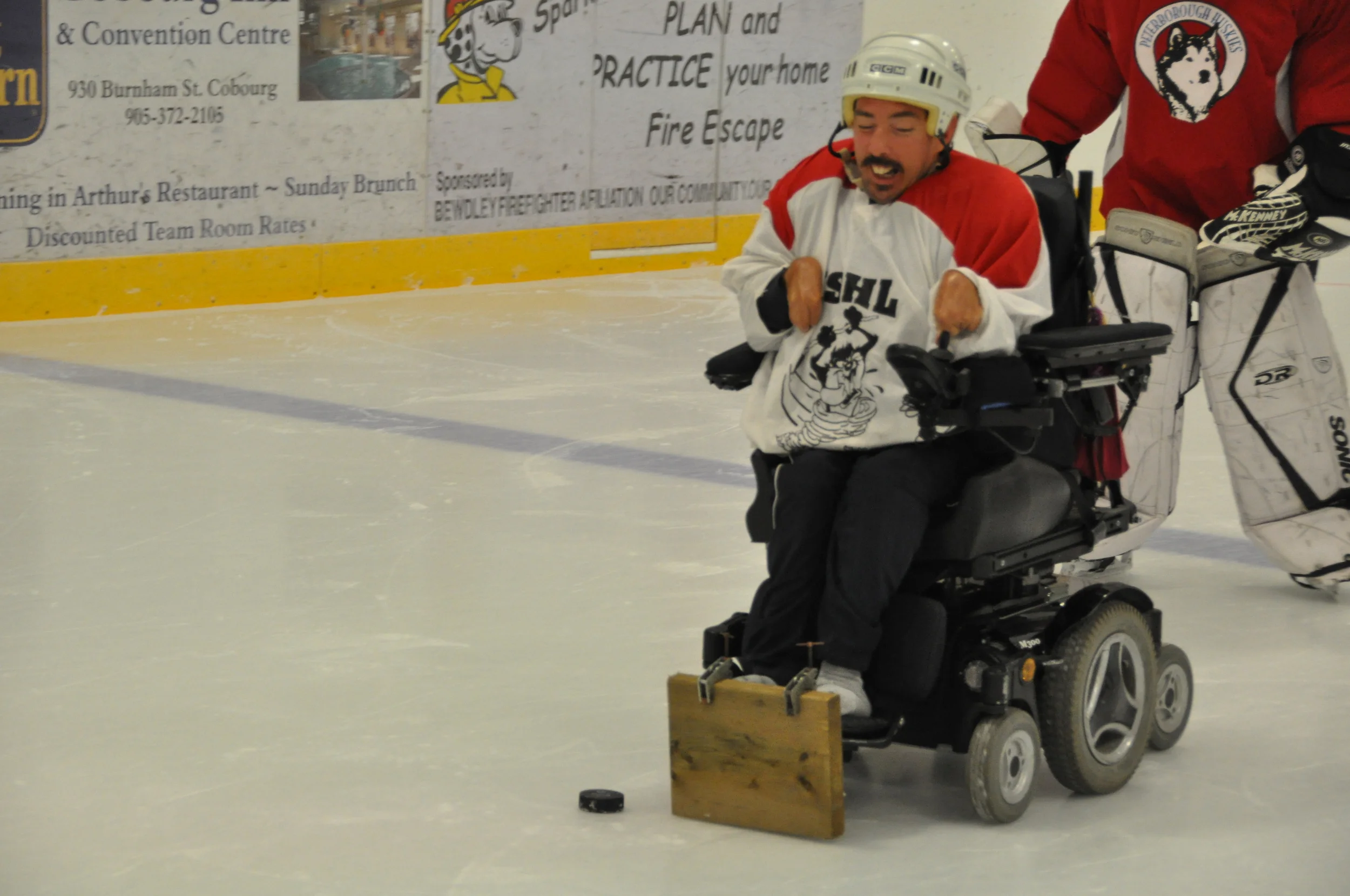 Robbie's first practice with the Peterborough Huskies is awesome