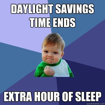 You Have An Extra Hour Sleep This Weekend! 