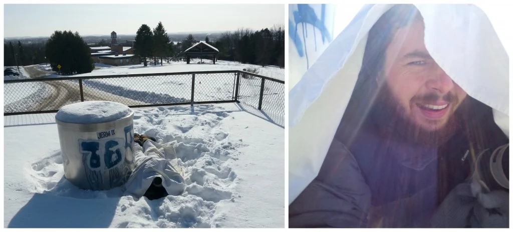 Photographer Hides Under White Sheet In -26 Weather To Capture Engagement Proposal In Peterborough