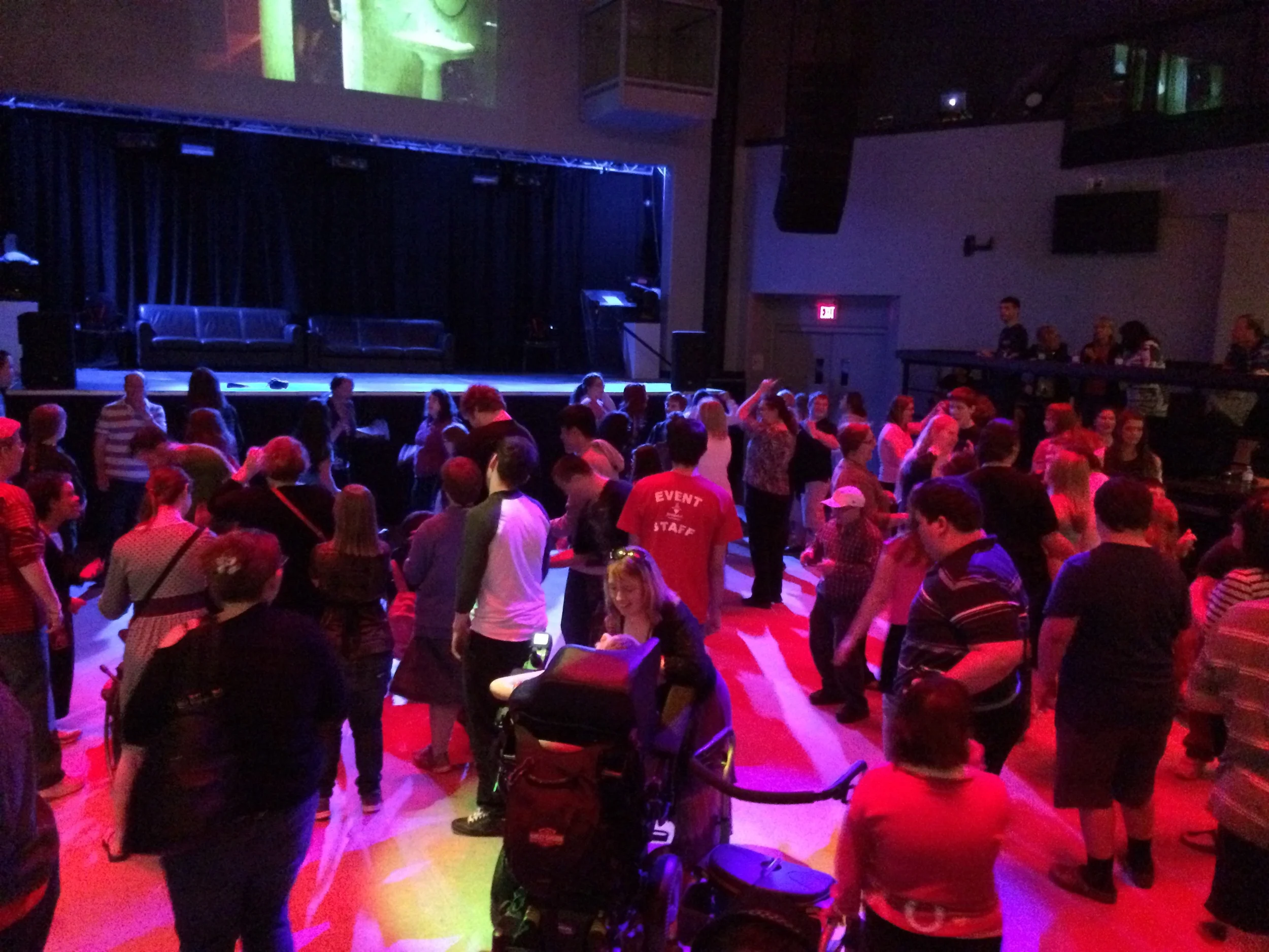 Here Are Pictures From A Dance Party For Special Needs Students At The Venue