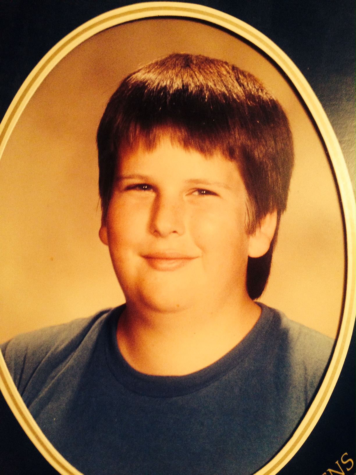 "Me at age 13 when my doctor told me I was 'obese' when I was eating a big bag of chips, a cholesterol bar and a large pop for lunch every day." —Dan