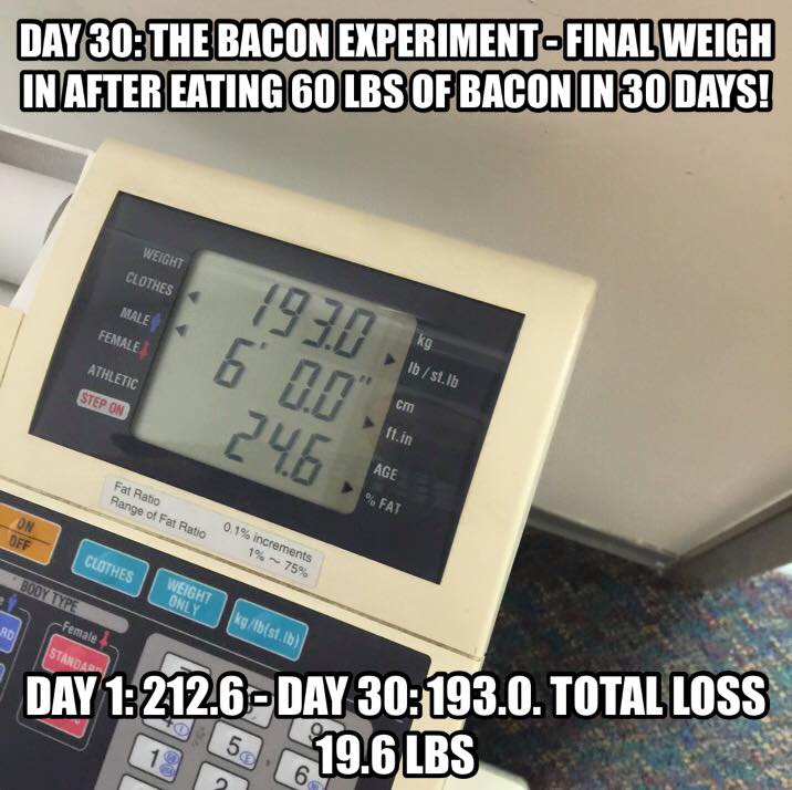 picture via The Bacon Experiment Facebook page