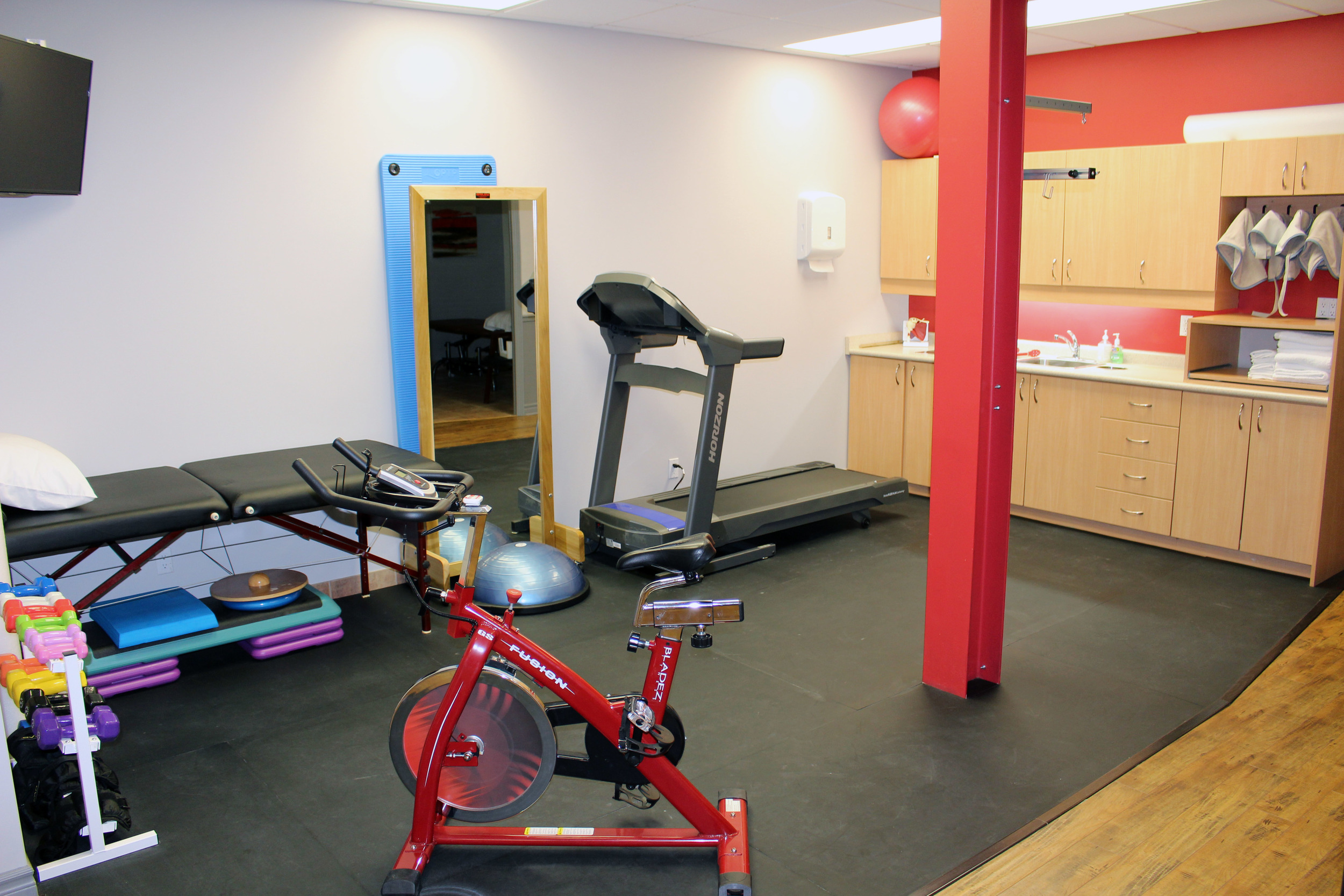 The beautiful Pulse open concept gym