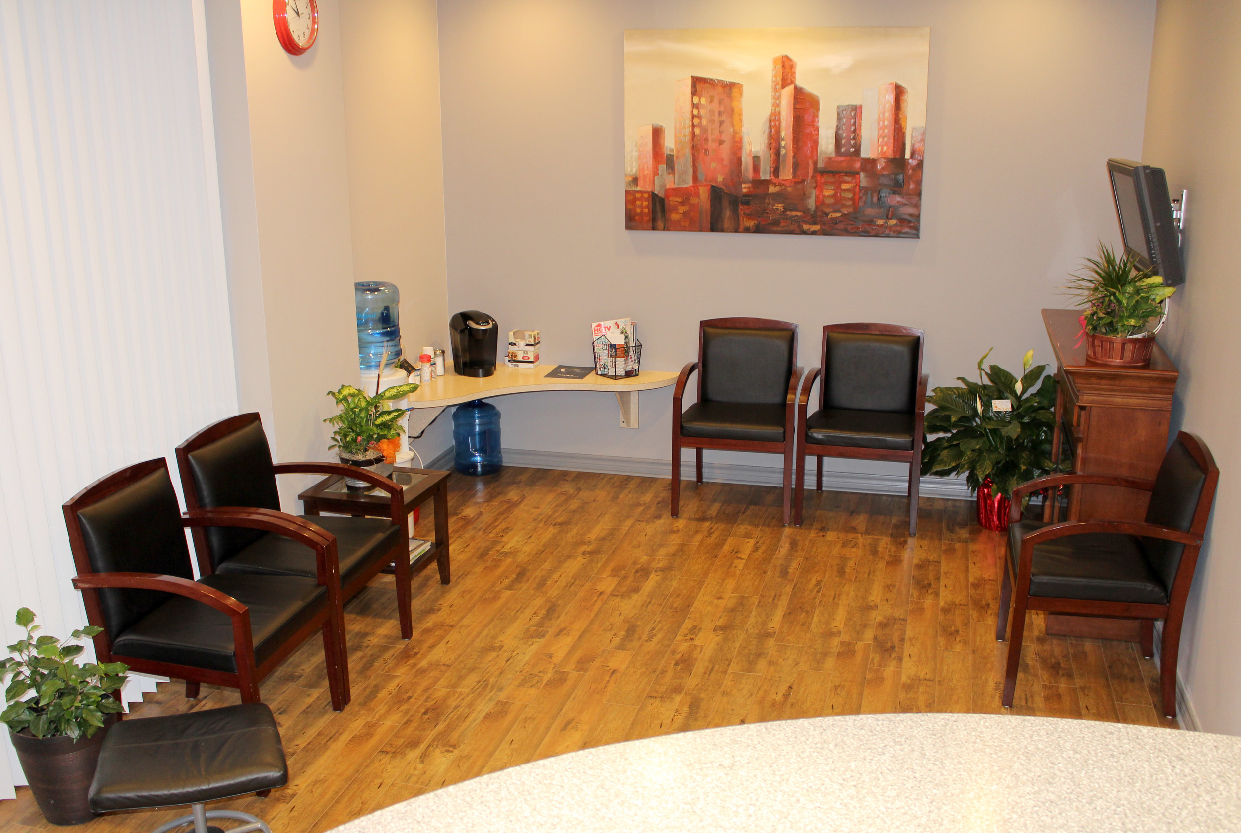 The peaceful Pulse waiting room