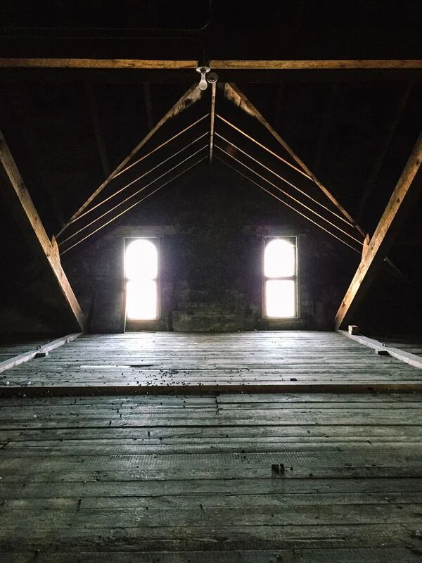 The attic: Photo by Scott Arnold